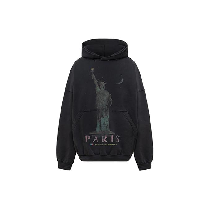 9a+ quality balenciaga statue of liberty print hoodie